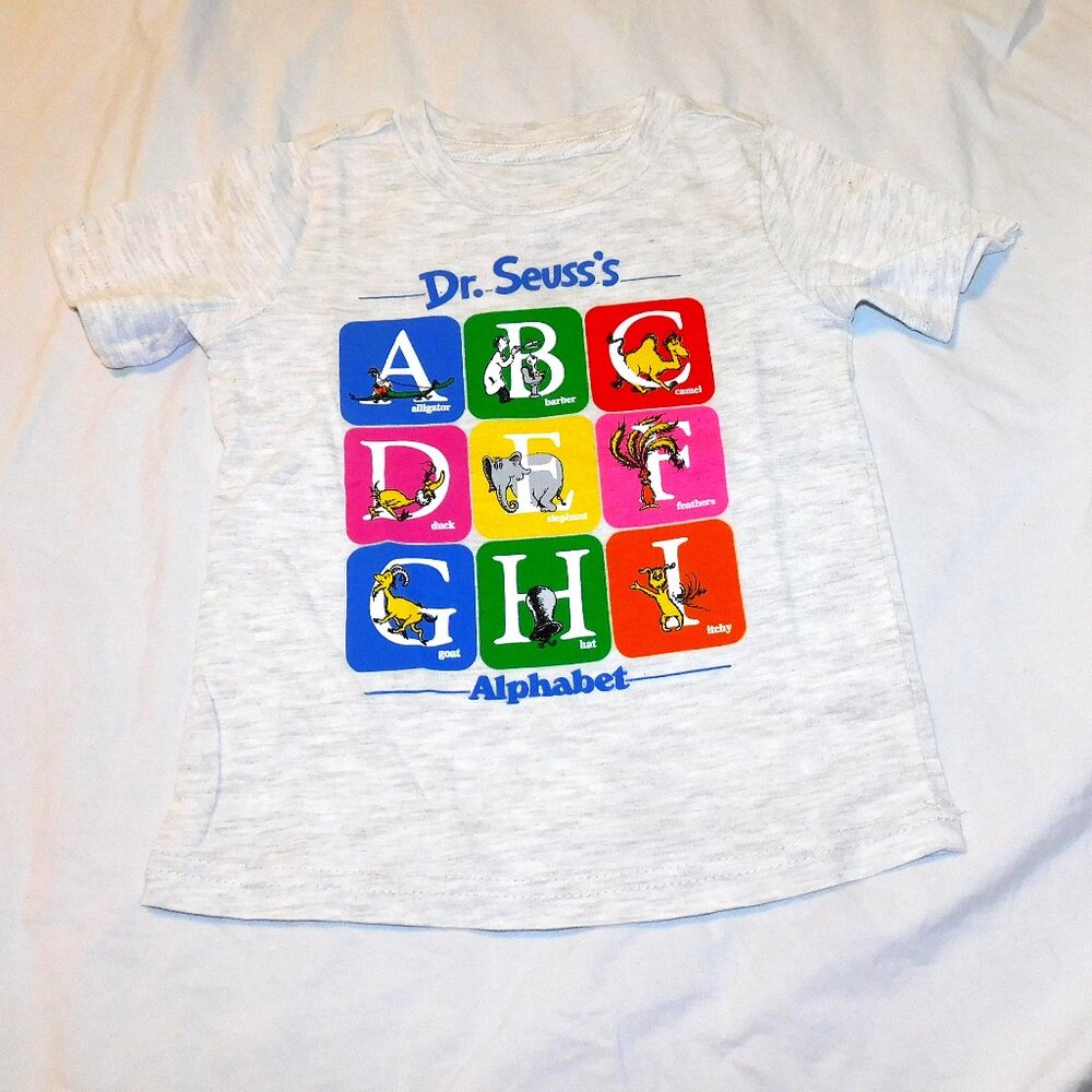 Baby Dr Seuss Shirt Cat in the Hat Alphabet Horton ABC Unisex 18 Months NEW